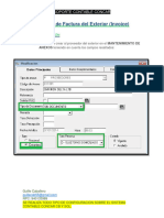 Registro de Factura Del Exterior PDF