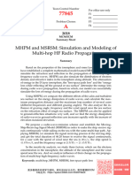 MHPM and MSRSM: Simulation and Modeling of Multi-Hop HF Radio Propagation