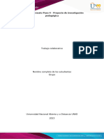 Anexo 2 - Formato Paso 4 - Proyecto de Investigación Pedagógica