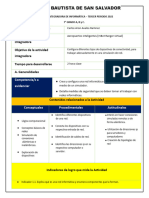 Docente/s Responsable/s Nombre de La Actividad Integradora Objetivo de La Actividad Integradora Tiempo para Desarrollarse A. Generalidades