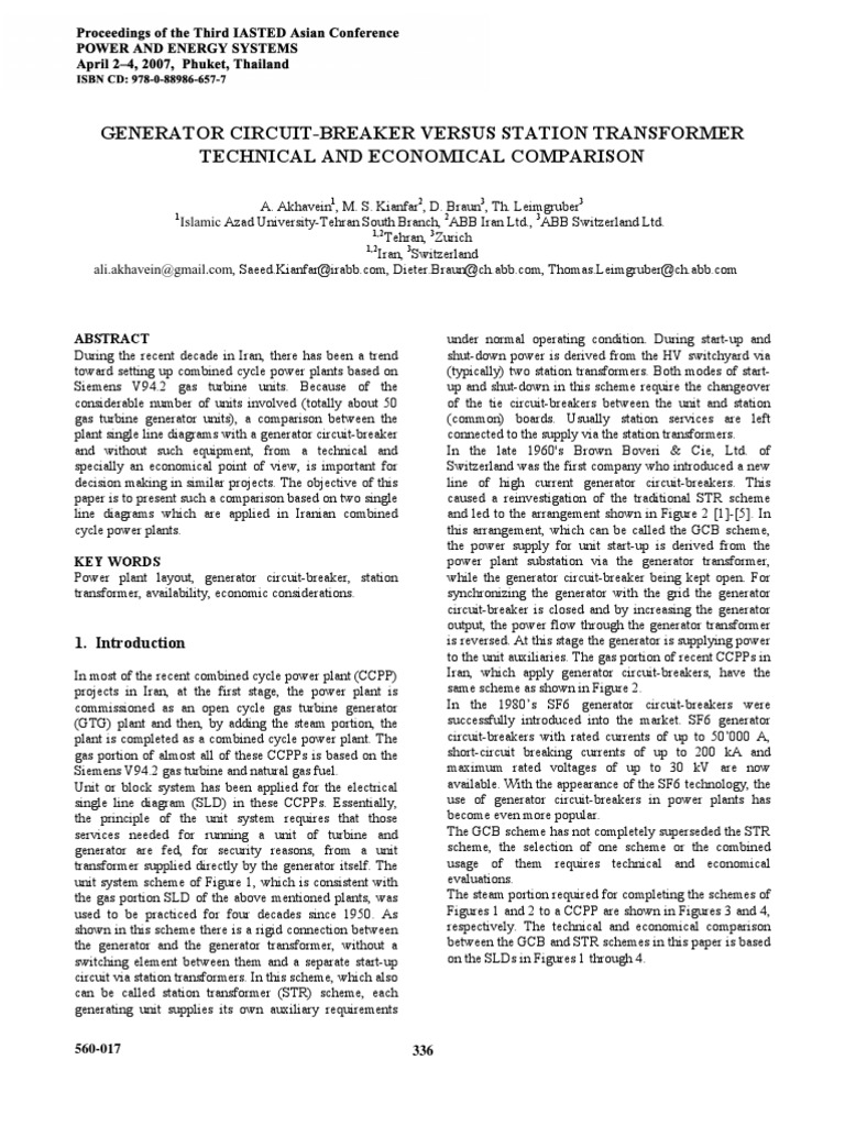 GCB STR | PDF | Electrical Substation | Power Station