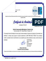 Certificado de Acreditação - CRL 0671