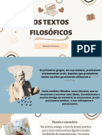 Os Textos Filosóficos