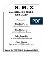 ESMZ - Guitarra Pregrado - Clases 1 y 2