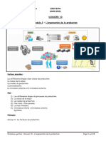 Bac Pro - 1 - Dossier 10 - L039organisation de La Production - Correction