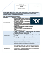 MANUAL DE FUNCIONE Conductor de Camion