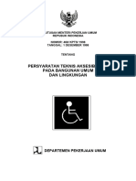 Keputusan Menteri Pekerjan Umum Repubuk Indonesia Nomor 468 Kpts 1998 Tentang Persyaratan Teknis Aksesibilitas Pada Bangunan Umum Dan Lingkungan