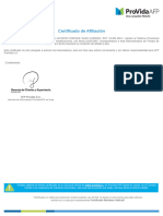 Certificado Afiliacion Afp