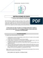 Instrucciones de Envio 2023