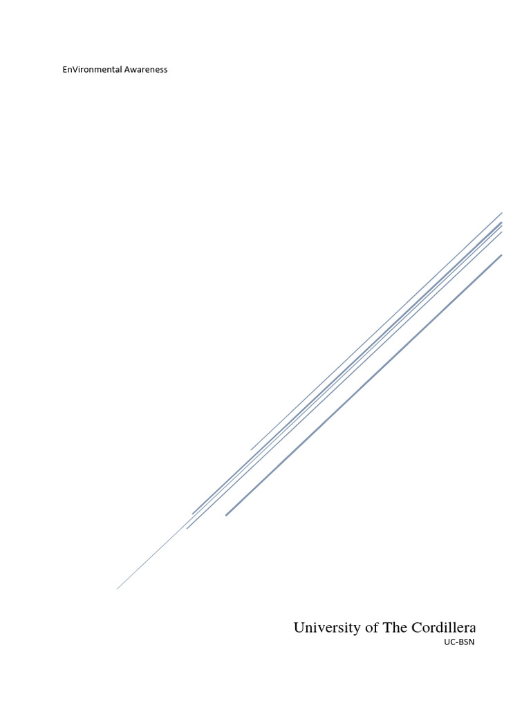 Environmental Awareness Pdf Waste Management Sustainability