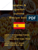 Understanding of Catalan Cuisine & Spanish Cuisine RECIPE BOOK