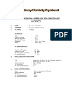 SYSTEM SPECIFICATION AND DETAILS OF THE 100 KWP SPV POWER PLANT IN KAVARATTI