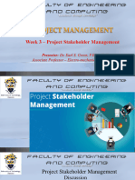 21 - Week 3 - Project Stakeholder Management