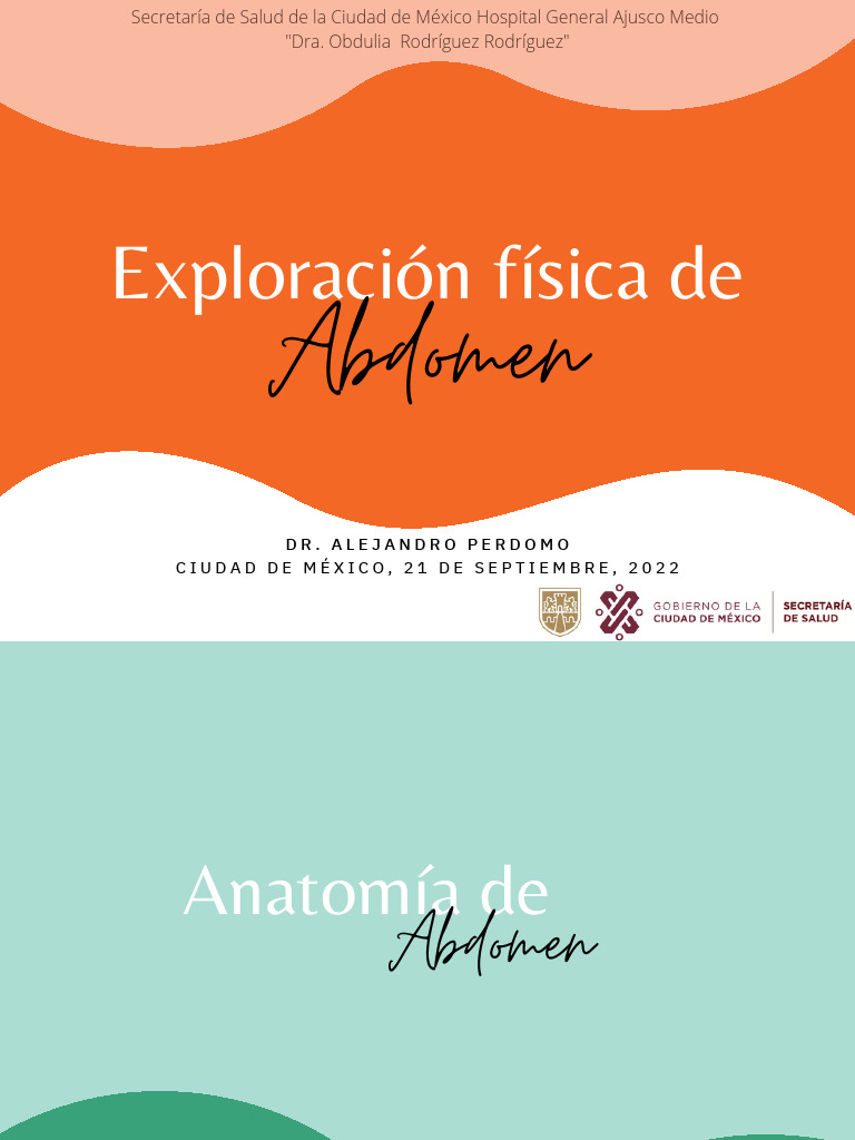 Exploración Física de Abdomen 2 | PDF | Abdomen | Intestino grueso
