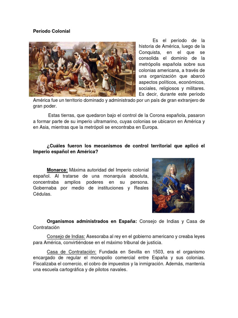 Período Colonial Chile | PDF | Imperio español | Nueva españa