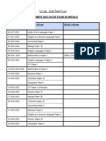 November 2023 Igcse Exam Schedule