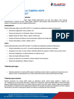 Ficha Tecnica de La Tuberia Hdpe Norma NTP Iso 4427