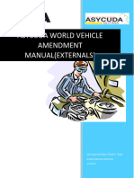 External Manual For Vehicle Amendments