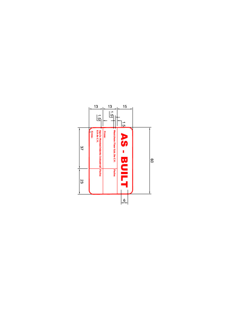 Sello As Built | PDF