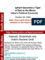 The Elephant Becomes A Tiger and Flies To The Moon: India S Political Economy