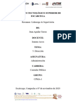 Resumen - Liderazgo & Supervisión - Administración - Juan Aguilar Torres