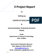 Detail Project Report: Setting Up Center of Excellence