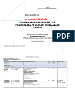 Planificarea Pe Module CL A - III-A 2023-2024