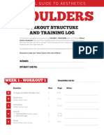 SHOULDERS Workout Structure and Training Log