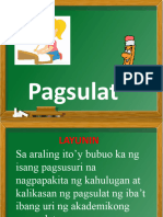 Aralin 1 Ang Kahalagahan NG Pagsulat