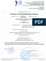 VCU-245 Seismic Test Report