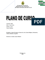 Plano de Curso 1 Ano Maria Batista 2016