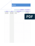 Planilla de Excel para Control de Ingresos y Egresos