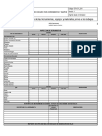 Ficha de Inspeccion de Estado de Herramientas, EPP y Maquinarias