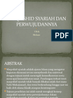 Muqoshid Syariah Dan Perwujudannya