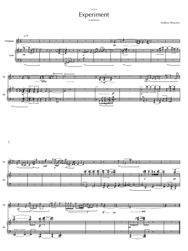 Experiment Vibra + Synth Score PDF