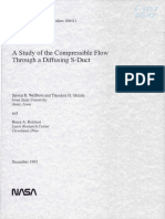 A Study of The Compressible Flow Through A Diffusing S-Duct: NASA Technical Memorandum 106411