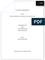 Fase 2 - Definición Problemática y Construcción de La Propuesta de Valor