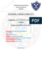 Fisica Informe 3 PENDULO REVERSIBLE