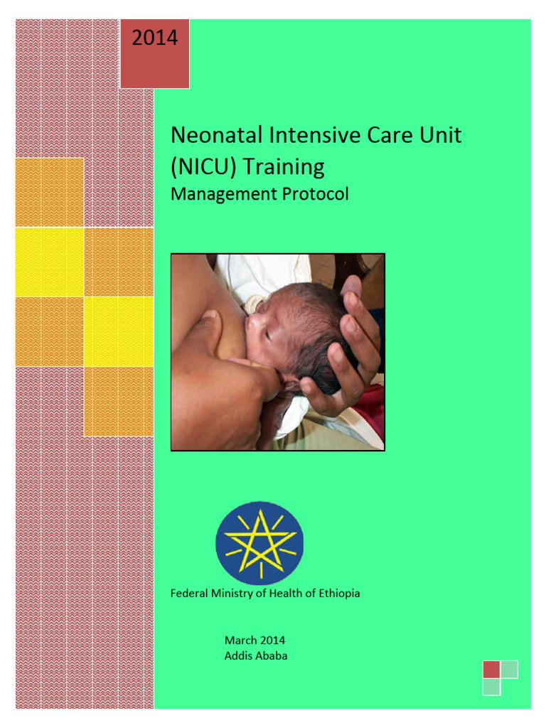 NICU Management Protocol Ethiopia 2014 | PDF | Neonatal Intensive Care ...