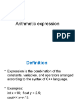 5.arithmetic Expression - Reviewed