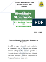 Biochimie Structurale - Balouch - S3 - Pharmacie - Oct - 2020