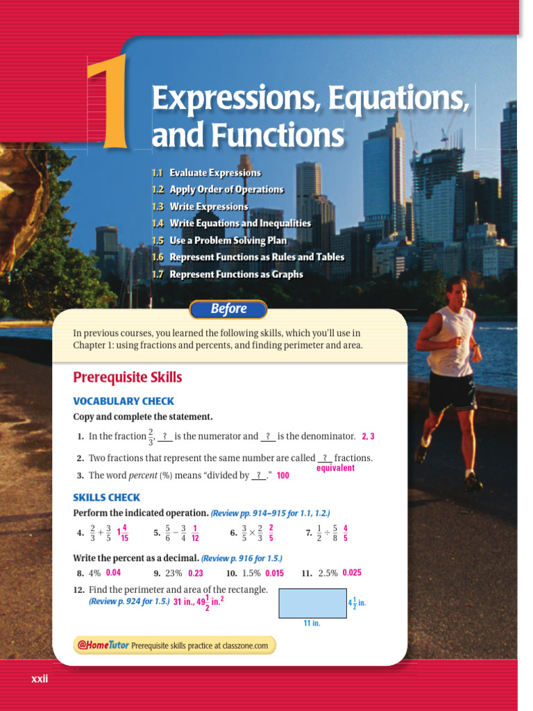 Mcdougal littell algebra 1 ch01 pdf equations variable