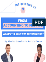 BU RNI NG Question #2: Accounting To Finance