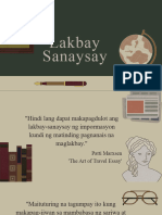 Lakbay Sanaysay