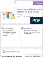 Doenças Endêmicas No Estado de São Paulo: 7º ANO Aula 1 - 3º Bimestre