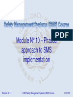ICAO SMS Module No 10 Phased Approach To SMS Implementatio