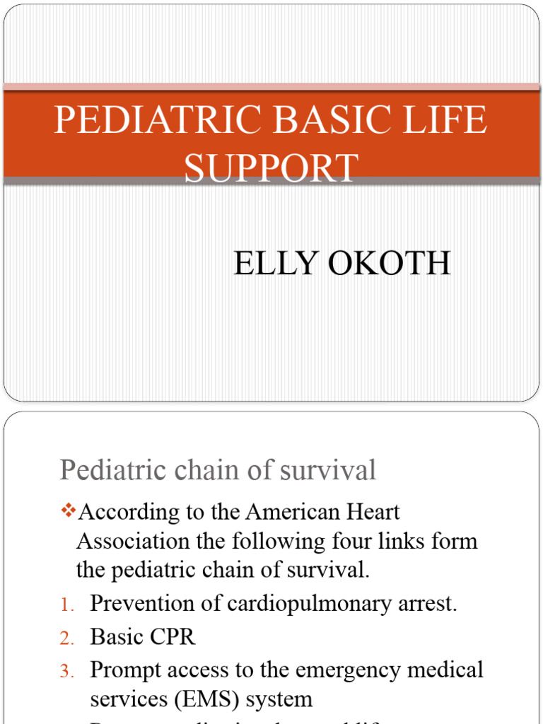 Pediatric Basic Life Support | PDF | Cardiopulmonary Resuscitation ...