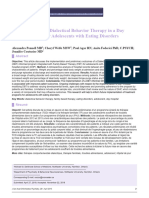 Implementation of Dialectical Behavior Therapy in A Day Hospital Setting For Adolescents With Eating Disorders