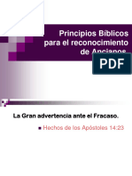 Principios Biblicos para El Reconocimiento de Ancianos