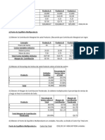 Laboratorio 11 de - Punto de Equilibrio Multiproducto Utilidad Deseada Continuar Linea y Pedido Especial